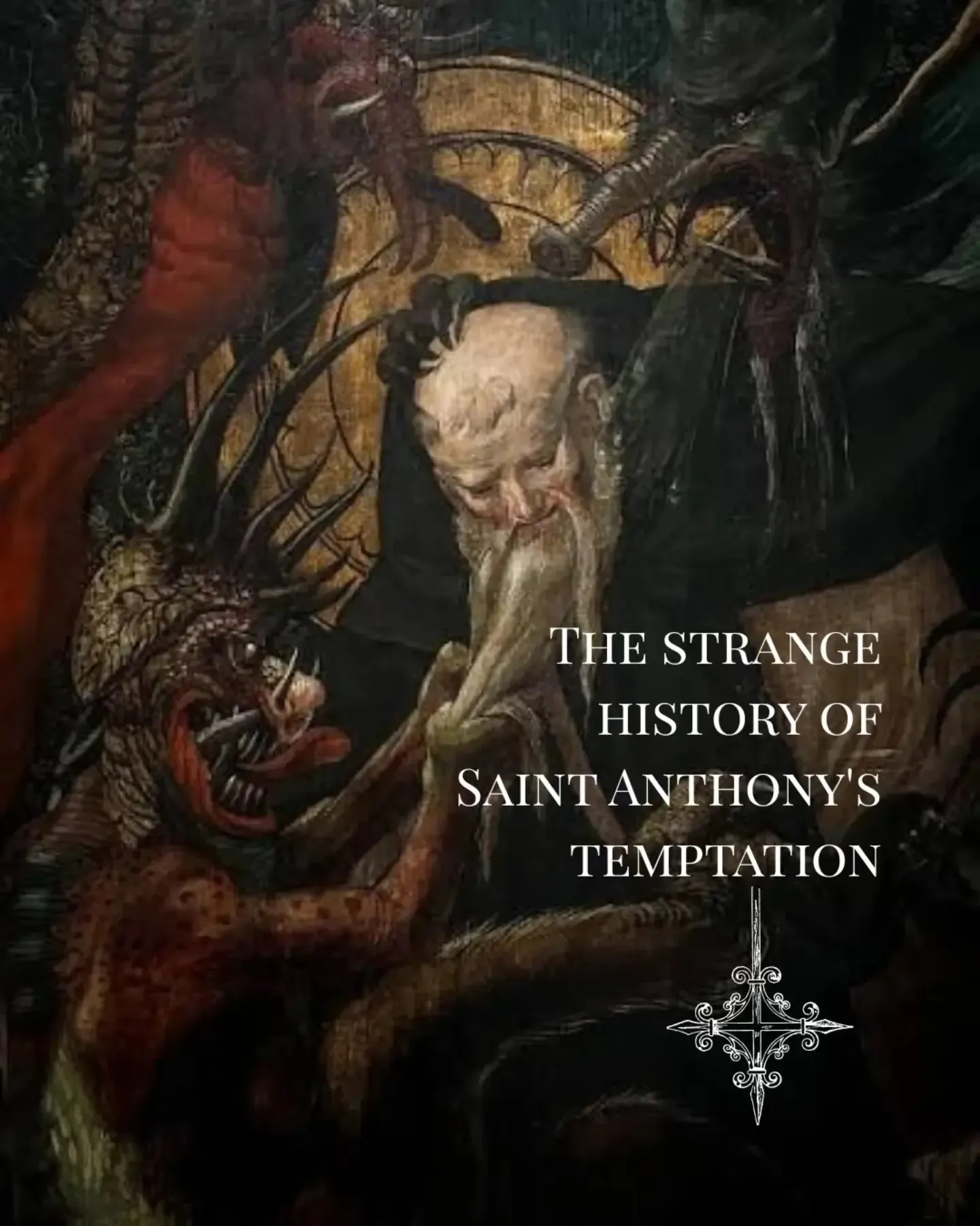 Saint Anthony, surrounded by visions