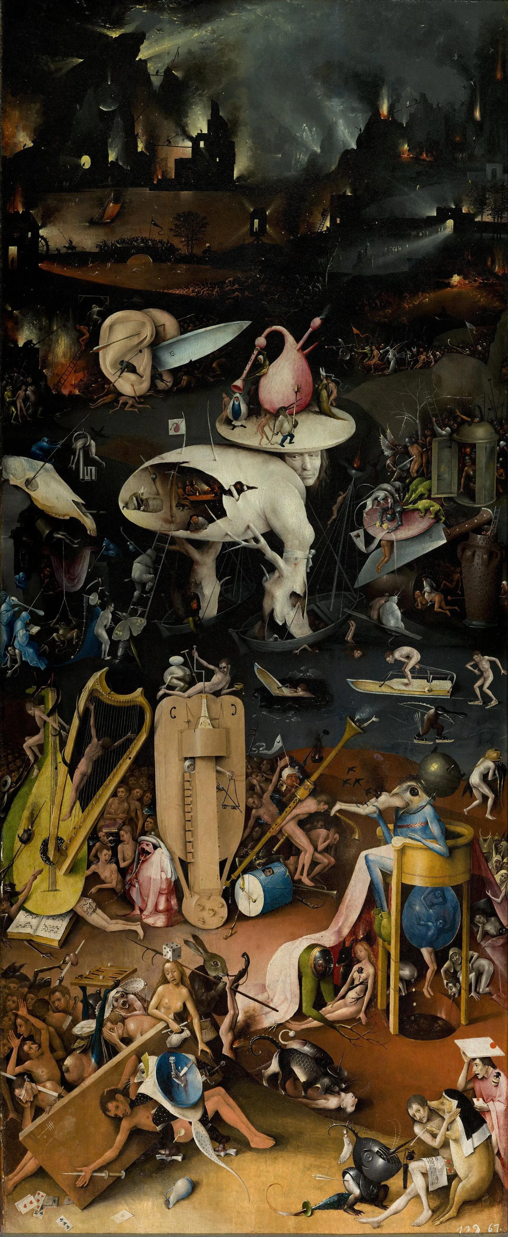 Hieronymus Bosch, hell panel of The Garden of Earthly Delights