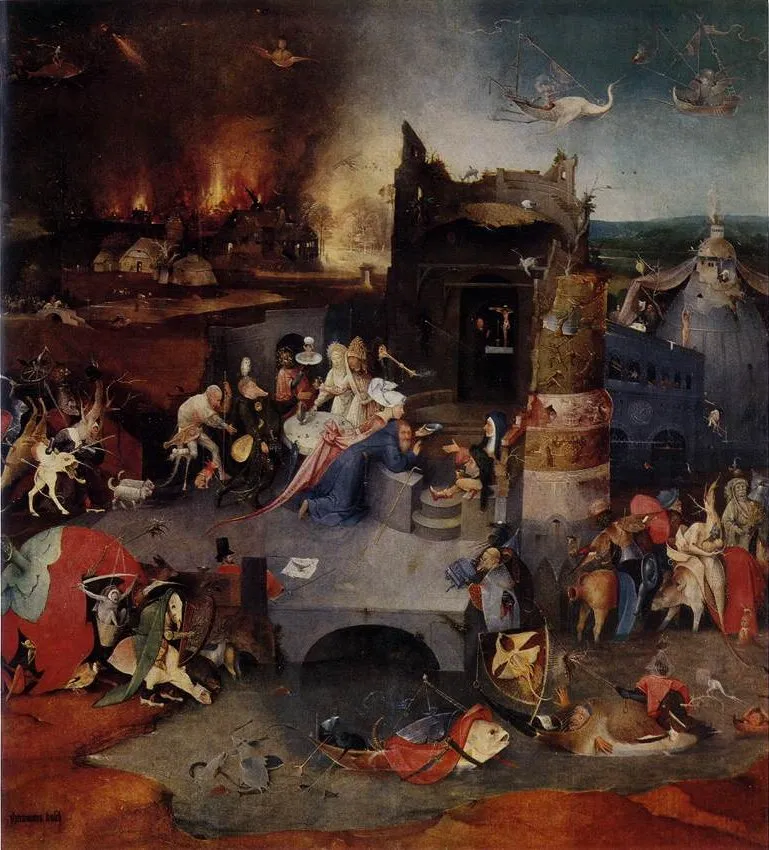 Hieronymus Bosch, The Temptation of Saint Anthony, central panel